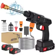 Pistola de alta presión portátil profesional | Batería + Batería adicional con descuento