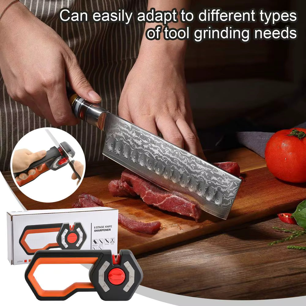 Afilado profesional 6 en 1 con mango antideslizante