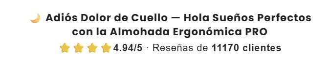 Almohada de punto ergonómica 3D